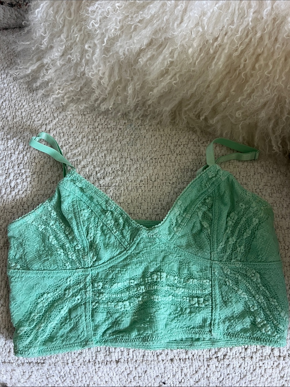 Intimately Free People Mint Green Lace Bralette